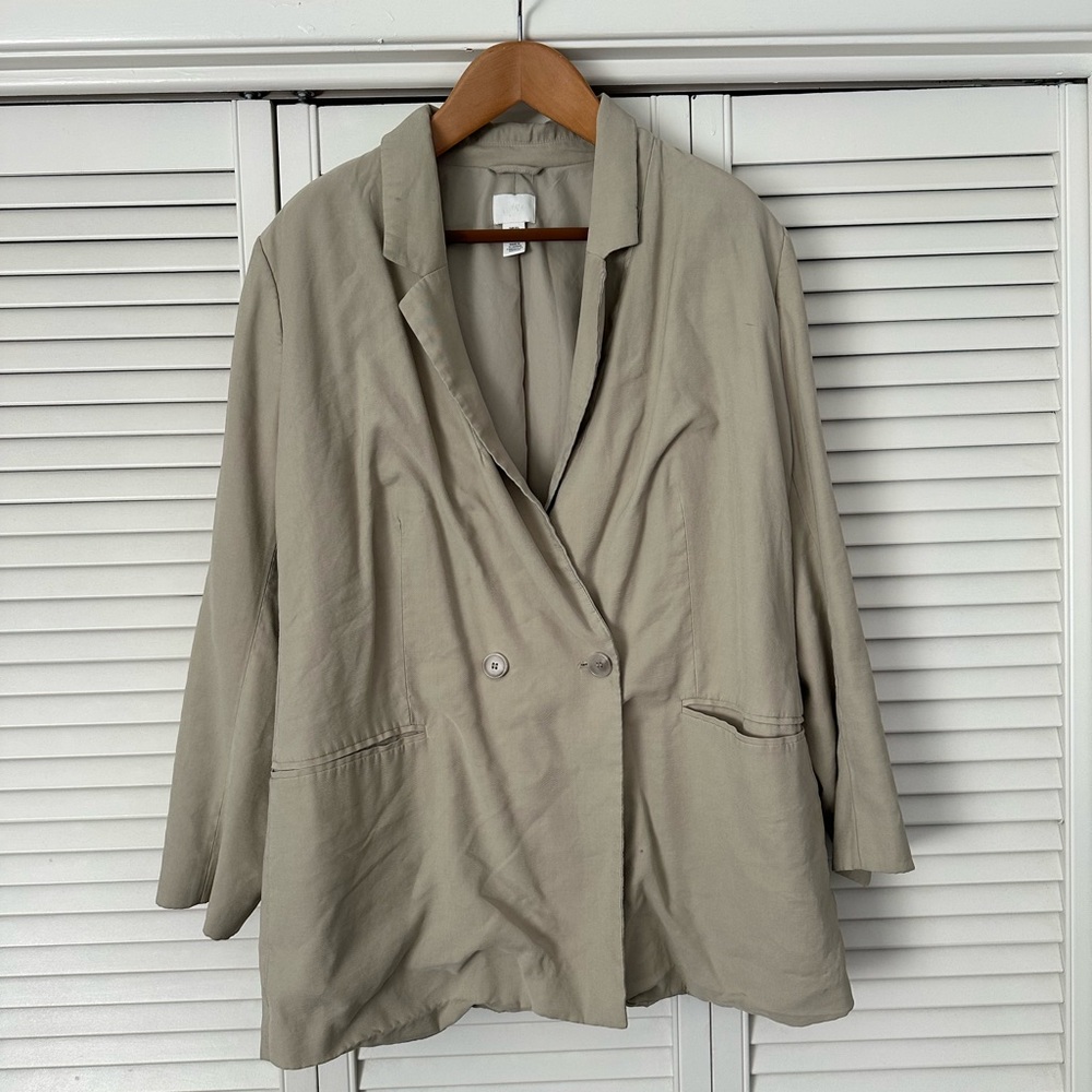 H&M Light Olive Green Blazer EUC